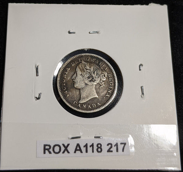 Canada 1900 10 Cents KM# 3 Cleaned Rim Damage #217 #31C