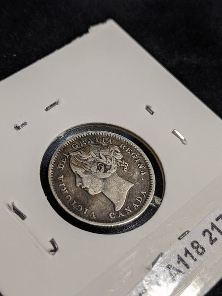 Canada 1900 10 Cents KM# 3 Cleaned Rim Damage #217 #31C