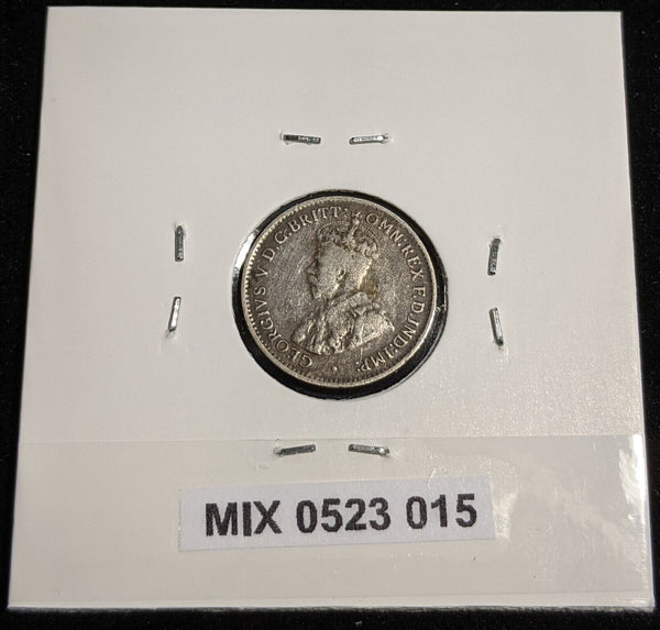 British West Africa 1914 H 3 Pence KM# 10 Cleaned #015 #32A