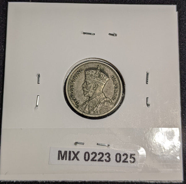 New Zealand 1934 Threepence 3d KM# 1 #025 #32A
