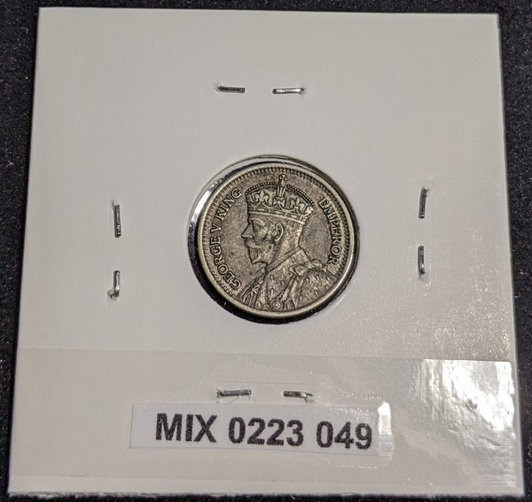 New Zealand 1933 Threepence 3d KM# 1 #049 #32A
