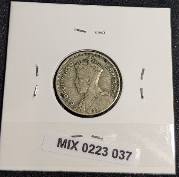 New Zealand 1934 Sixpence 6d KM# 2 #037 #32A