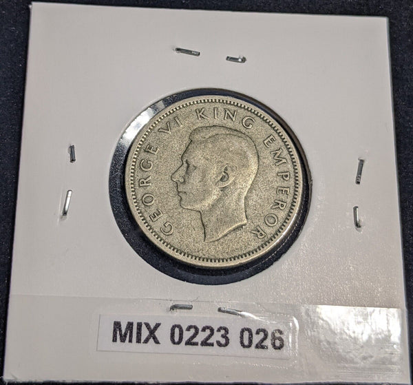 New Zealand 1937 Shilling 1/- KM 9 #026 #32B