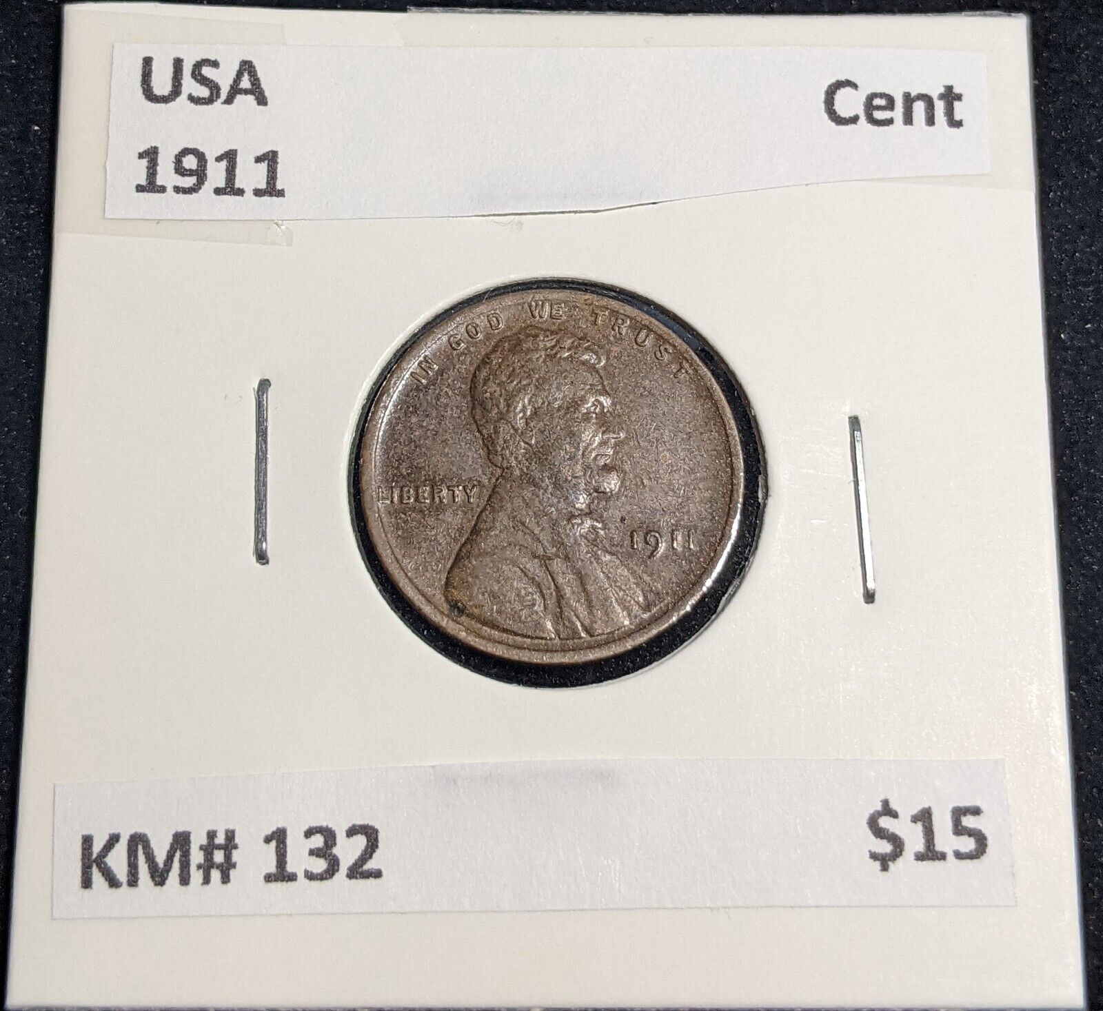 USA 1911 Cent KM# 132 #335 #32B