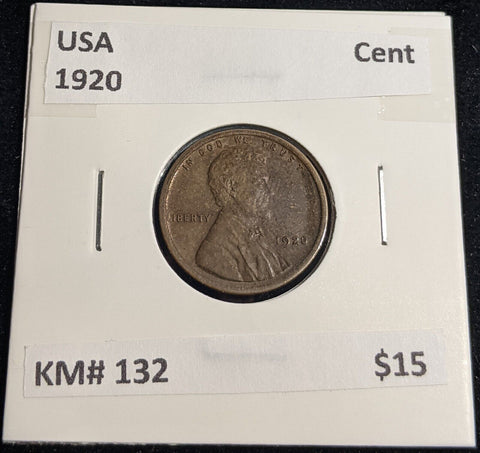 USA 1920 Cent KM# 132 #0239 #32B