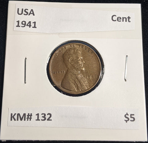 USA 1941 Cent KM# 132 #978 #32B
