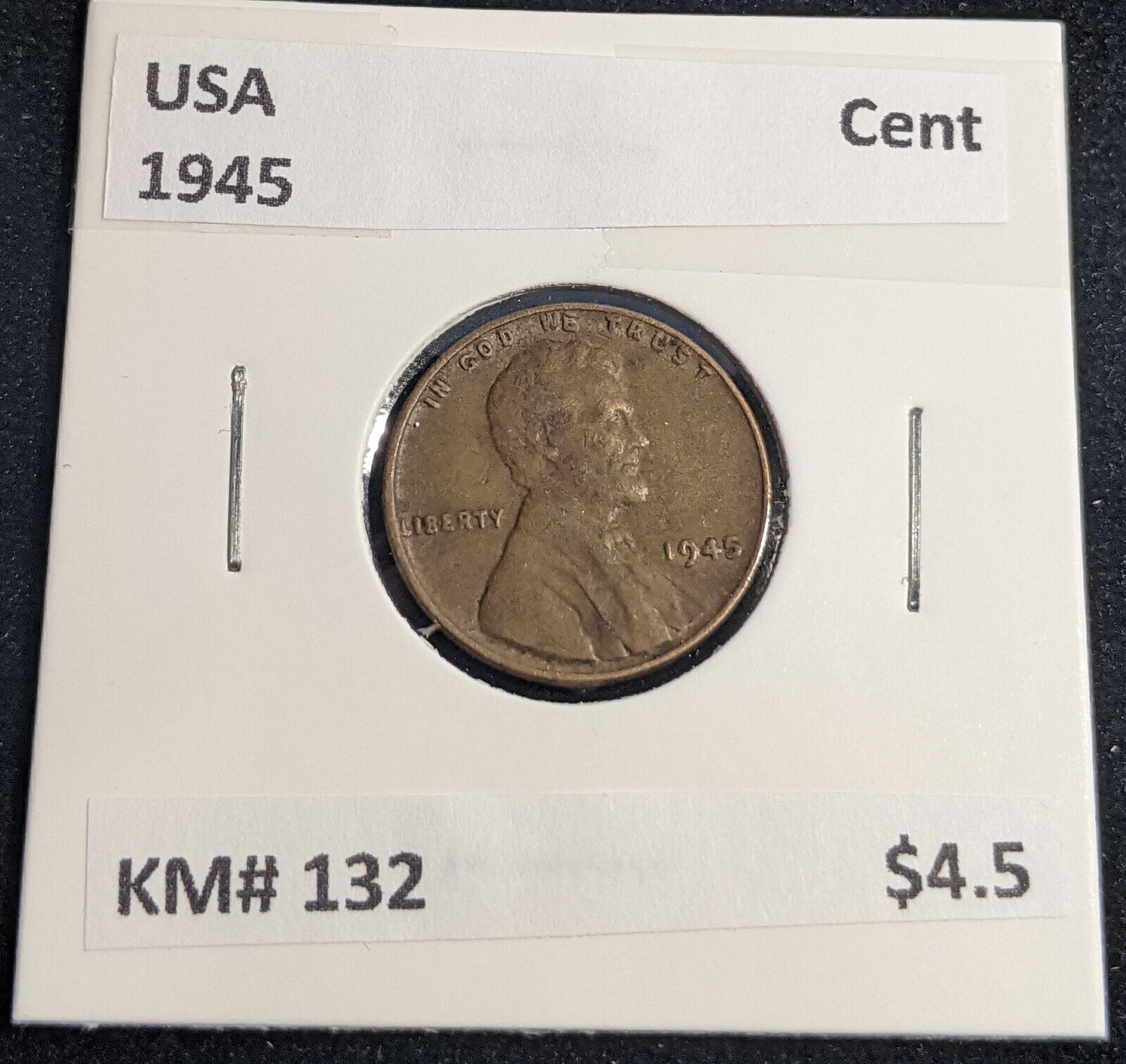 USA 1945 Cent KM# 132 #754 #32B