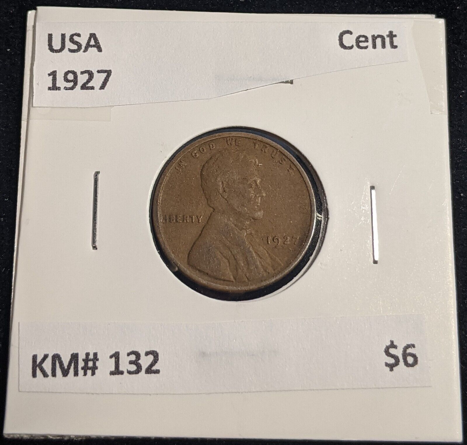 USA 1927 Cent KM# 132 #0236 #32B