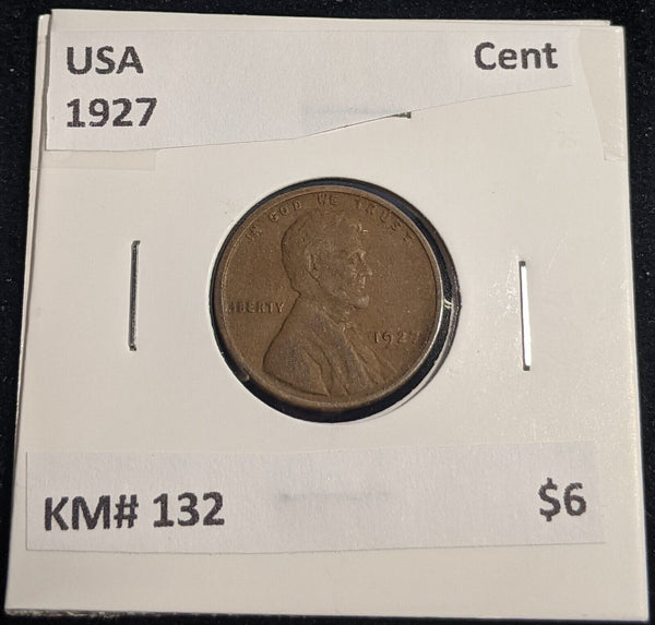 USA 1927 Cent KM# 132 #0236 #32B