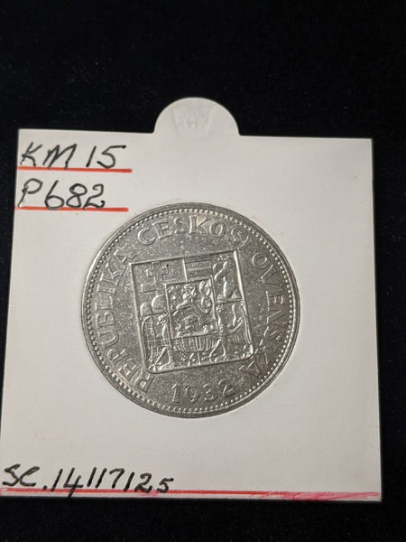 Czechoslovakia 1932 10 Korun KM# 15