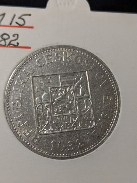 Czechoslovakia 1932 10 Korun KM# 15