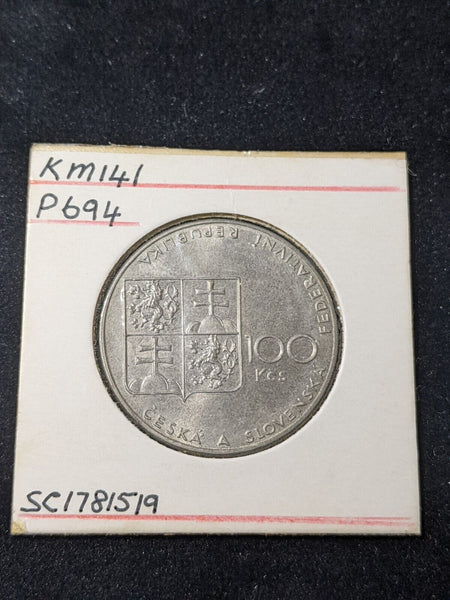 Czechoslovakia 1990 100 Korun KM# 141