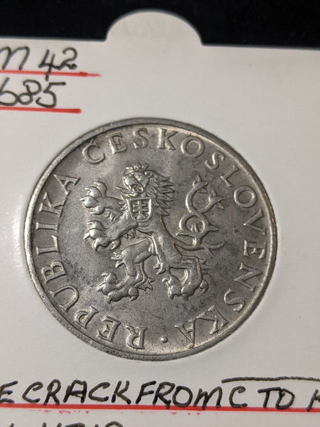 Czechoslovakia 1955 10 Korun KM# 42