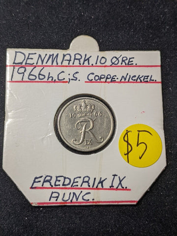 Denmark 1966 h 10 Ore KM# 849.1