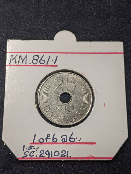 Denmark 1976 h 25 Ore KM# 861.1