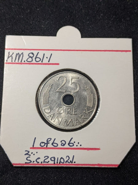 Denmark 1975 h 25 Ore KM# 861.1