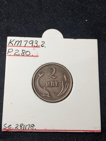 Denmark 1899/7(h) VBP 2 ore KM# 793.2