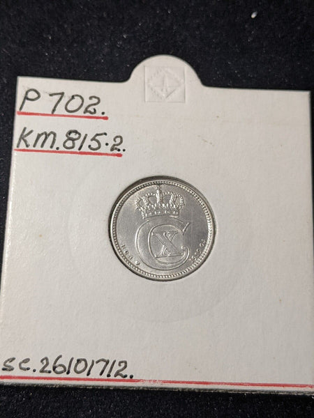 Denmark 1919 (h) HCN; GJ 25 Ore KM# 815.2