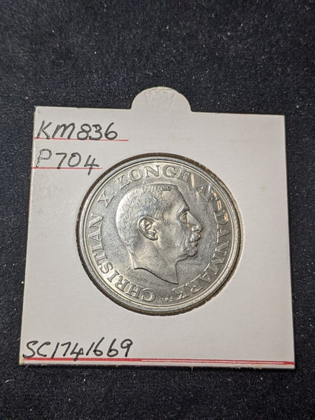 Denmark 1945 (h) N; S 2 Kroner KM# 836