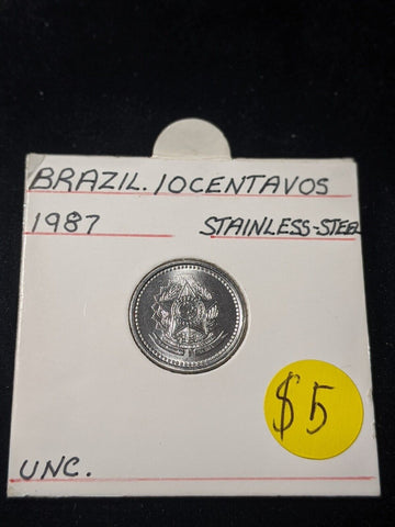 Brazil 1987 10 Centavos KM# 60