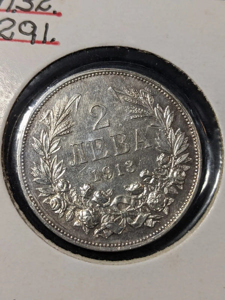 Bulgaria 1913 2 Leva KM# 32
