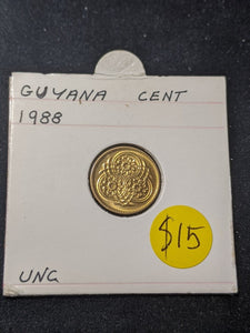 Guyana 1988 Cent KM# 31