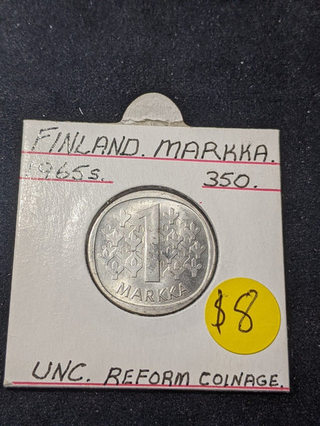 Finland 1965 S Markka KM# 49