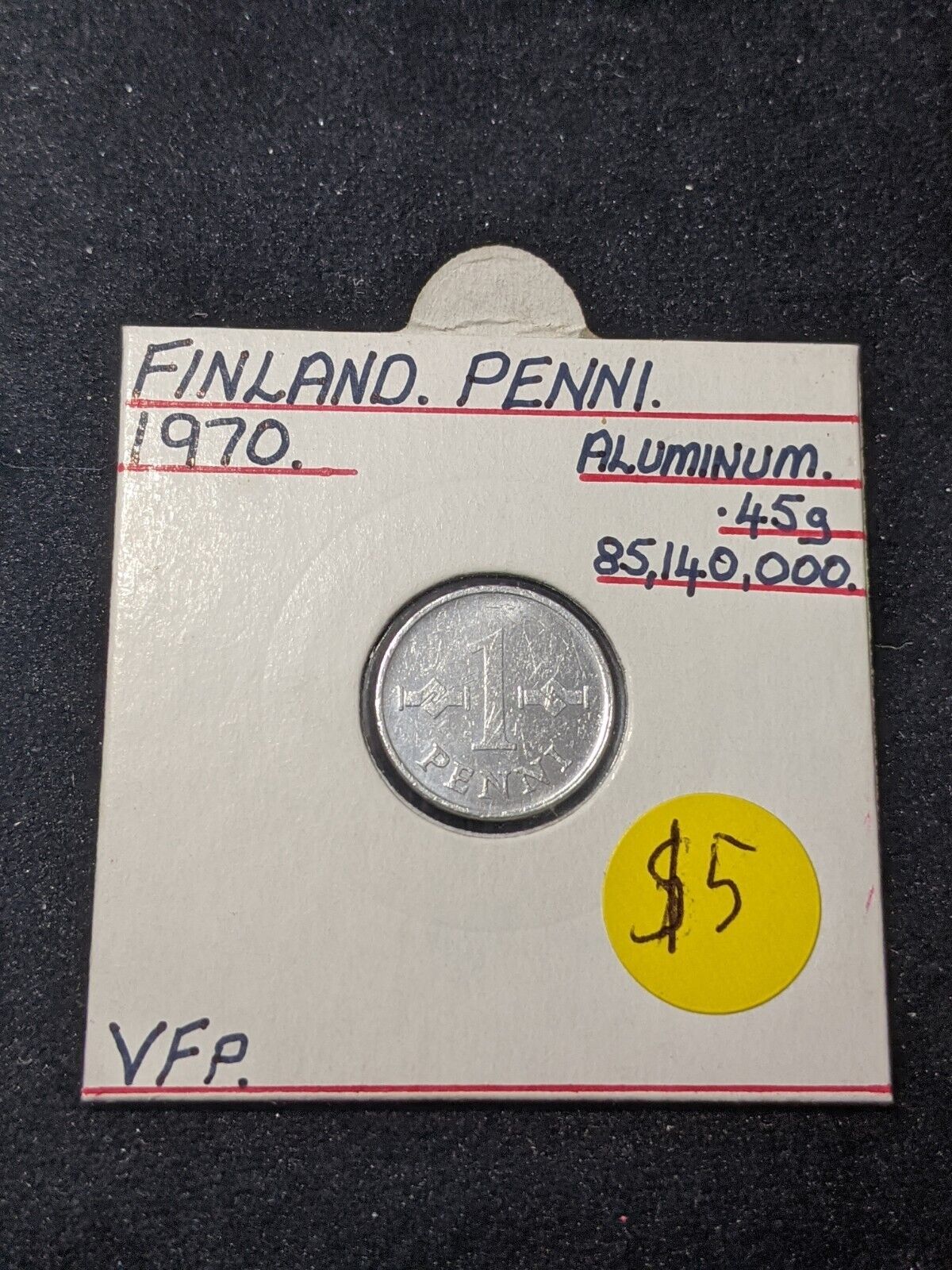 Finland 1970 Penni KM# 44a