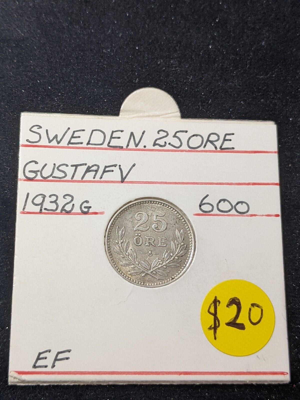 Sweden 1932 G 25 Ore KM# 785