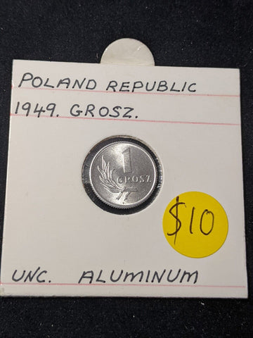 Poland 1949 Grosz Y# 39