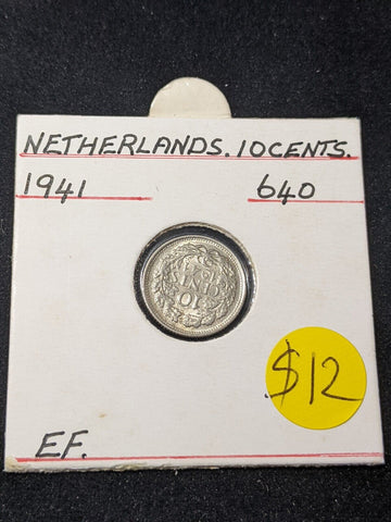 Netherlands 1941 10 Cents KM# 163