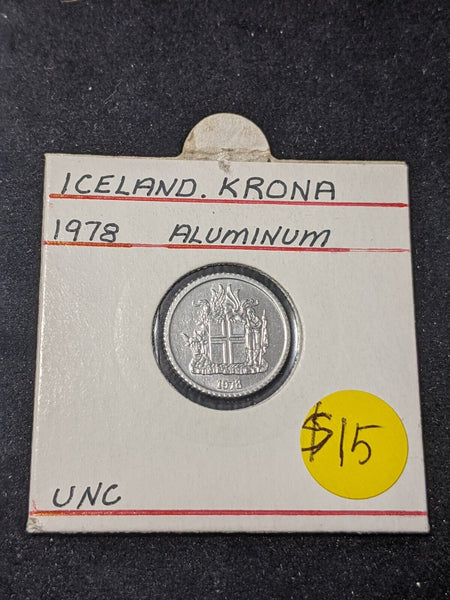 Iceland 1978 Krona KM# 23