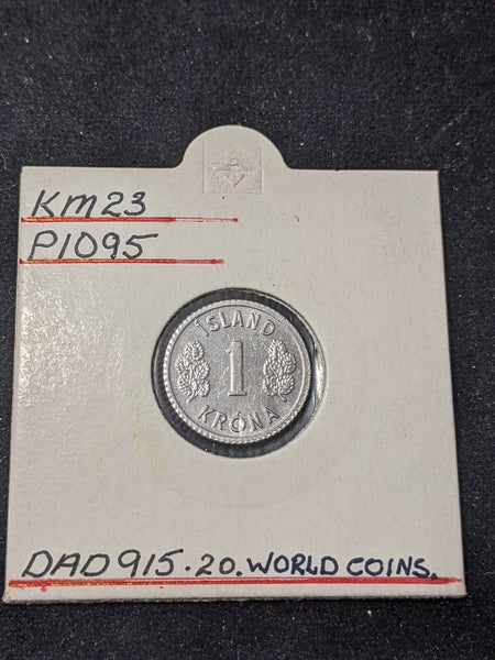 Iceland 1978 Krona KM# 23