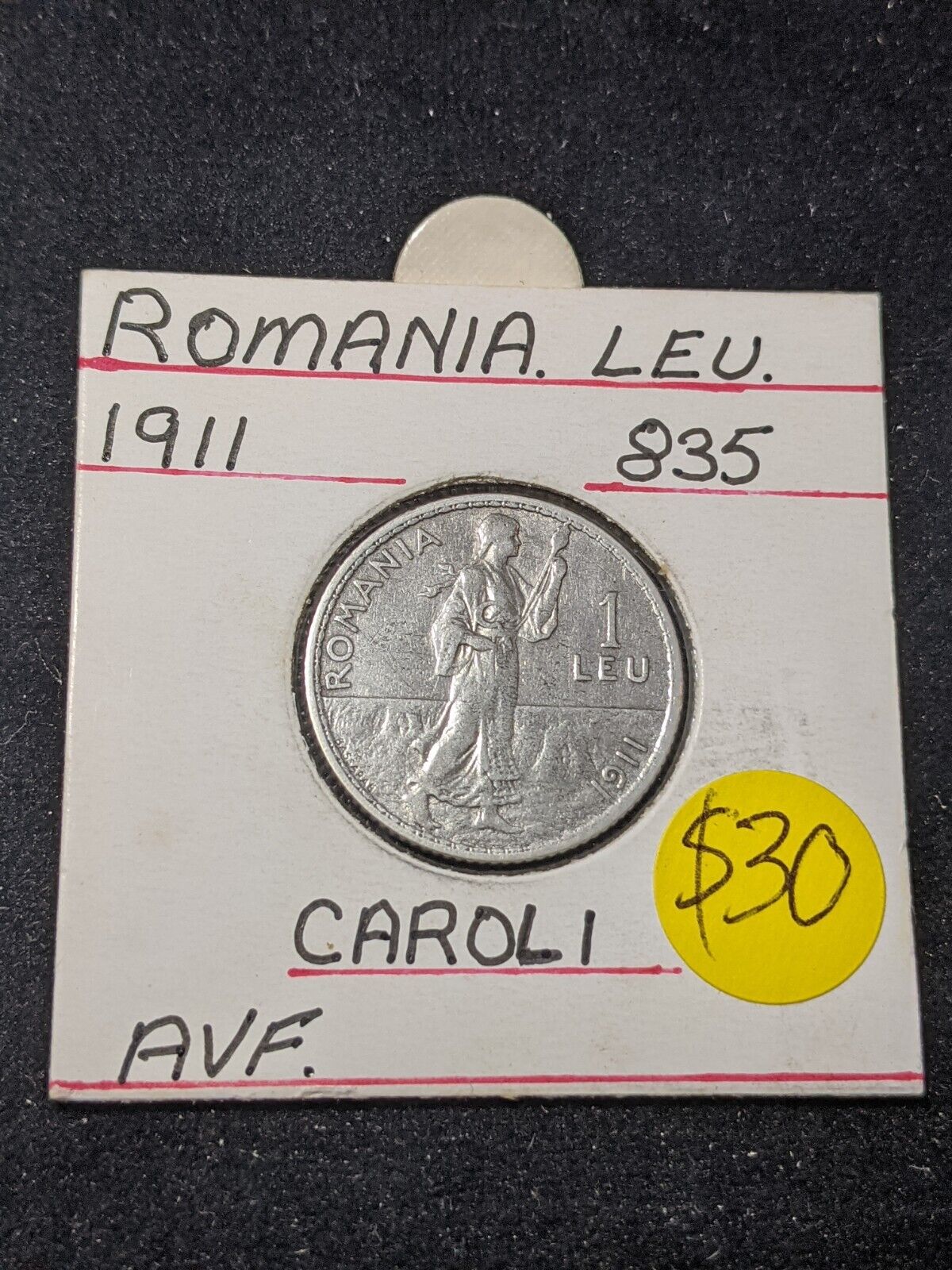 Romania 1911 Leu KM# 42