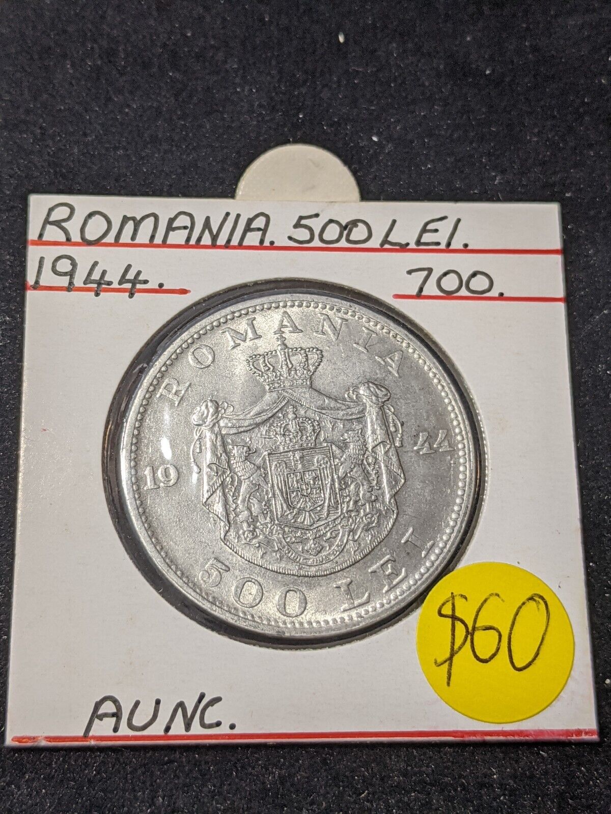 Romania 1944 500 Lei KM# 65