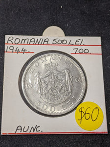 Romania 1944 500 Lei KM# 65