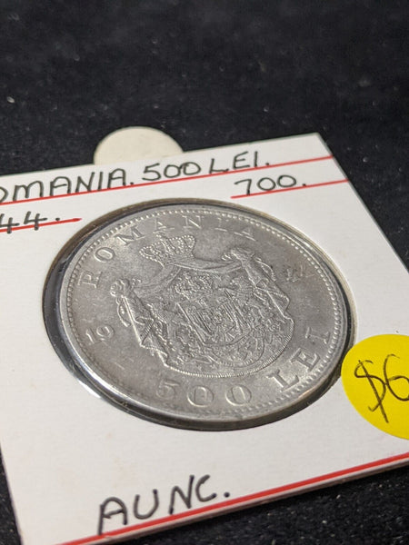 Romania 1944 500 Lei KM# 65