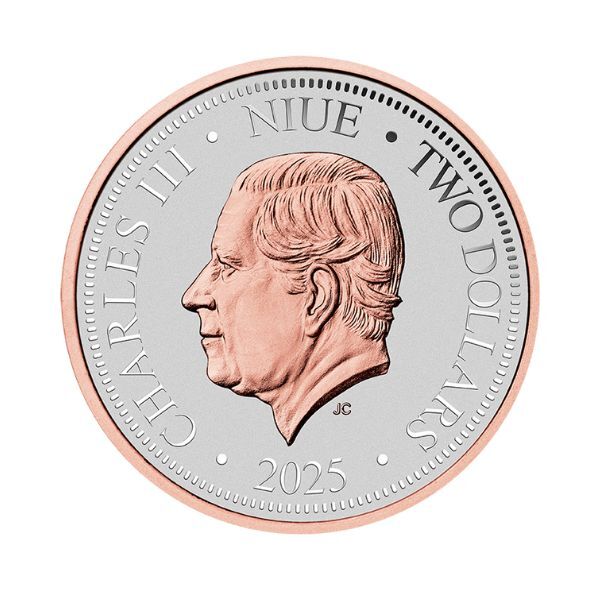 2025 Native Impressions - 1oz Kookaburra Silver Super Incused Rose Gold Coin