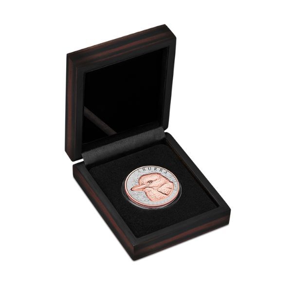 2025 Native Impressions - 1oz Kookaburra Silver Super Incused Rose Gold Coin