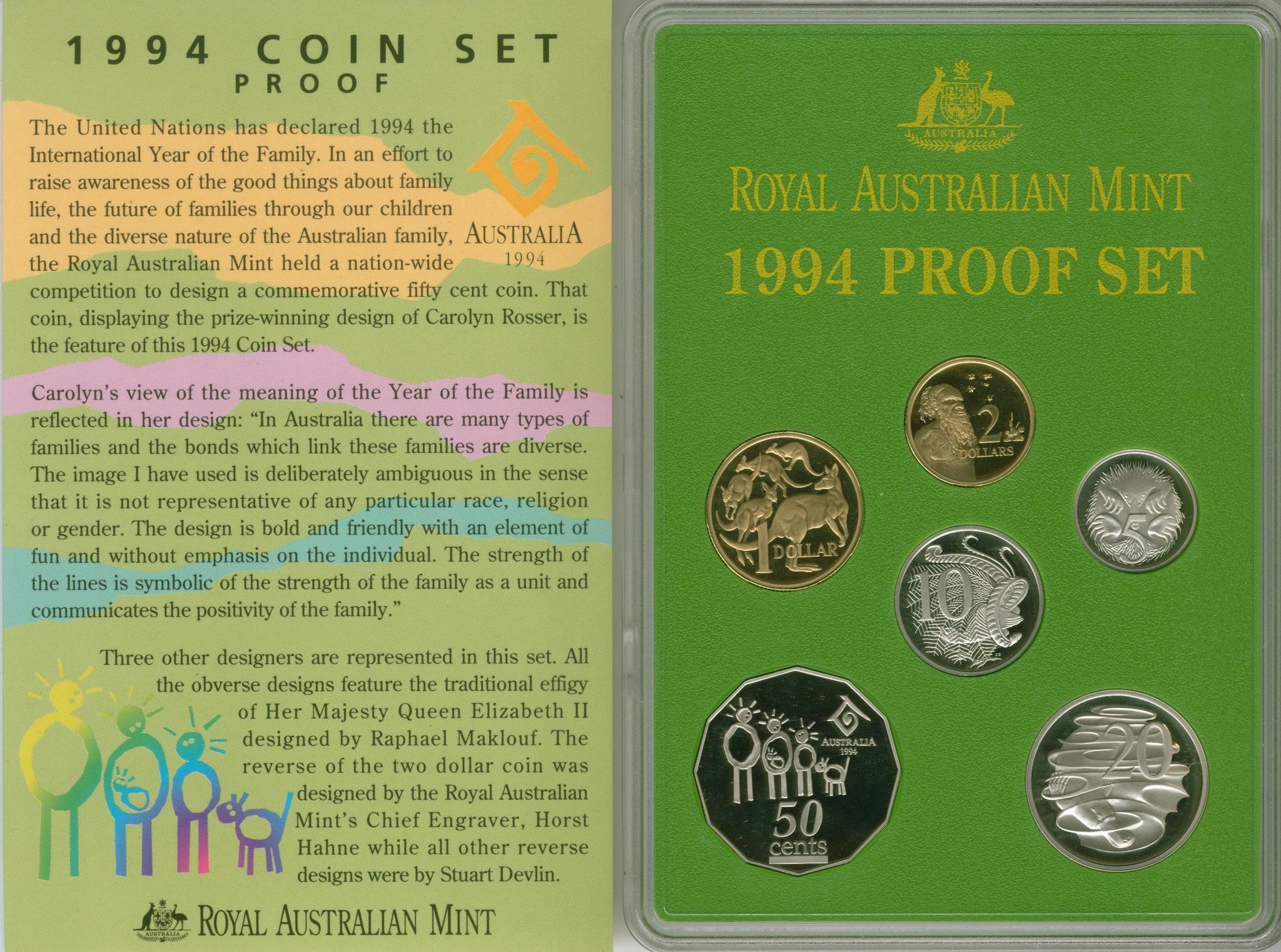 1994 International Year of the Family Proof Set