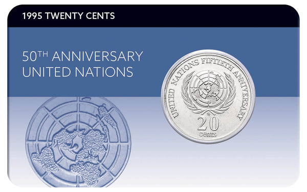 1995 20c 50th Anniversary of Australia UN Cupro-Ni