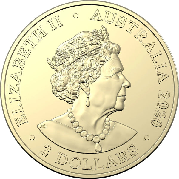 2020 $2 Australia's Firefighters C Mintmark Uncirculated Coin In Card