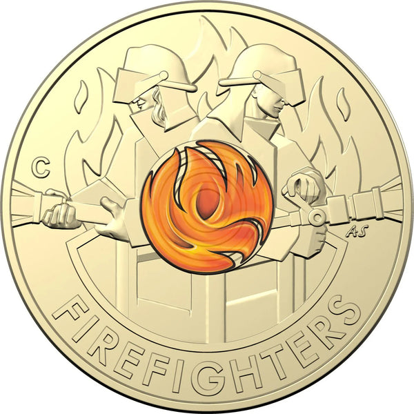 2020 $2 Australia's Firefighters C Mintmark Uncirculated Coin In Card