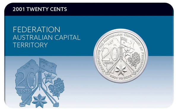 2001 20c Centenary of Federation Australian Capital Territory Cu-Ni Coin Pack