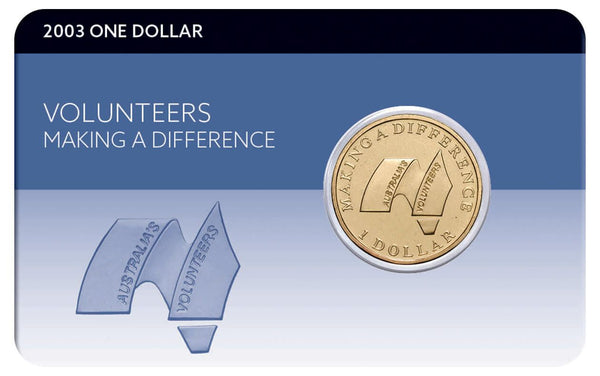 2003 $1 Australia's Volunteers Al-Br Coin Pack