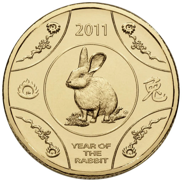 2011 1 Dollar Uncirculated Coin Lunar Year of the Rabbit