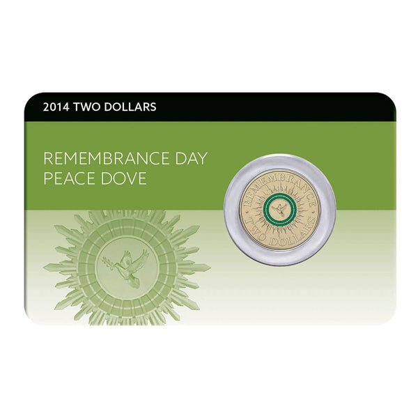 2014 $2 - Remembrance Day Peace Dove - Al-Br Coin Pack