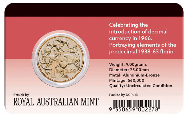 2016 $1 50th Anniversary Of Decimal Currency Coin Pack