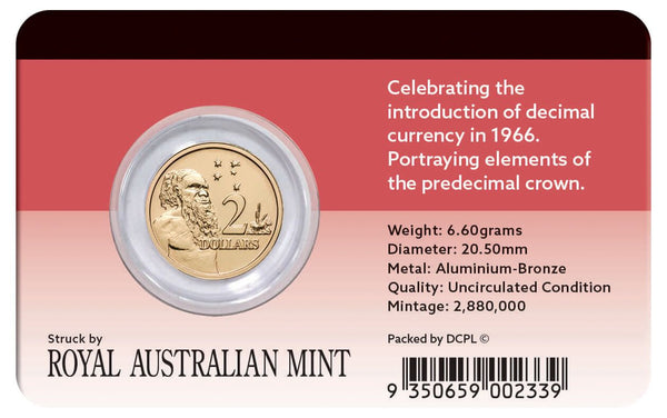 2016 $2 - 50th Anniversary Decimal Currency - Al-Br Coin Pack