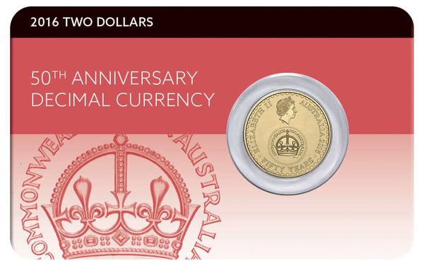 2016 $2 - 50th Anniversary Decimal Currency - Al-Br Coin Pack